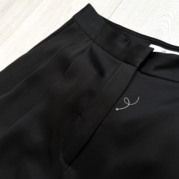 BABATON Pleated Black Satin Pant - Picture 11 of 16